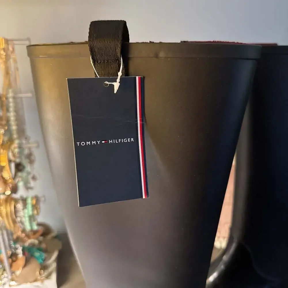 Tommy Hilfiger Women's Karissa Rain Boots‎ Black NWT